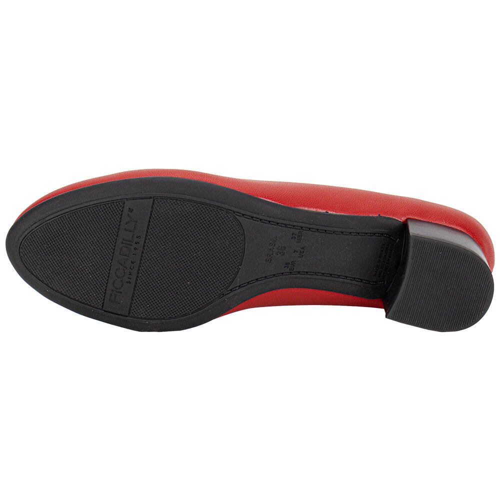 SAPATO FEMININO SALTO GROSSO PICCADILLY 140117 Vermelho 4