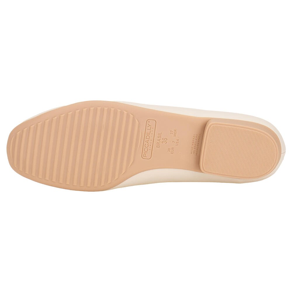 SAPATILHA FEMININA FLAT PICCADILLY 250132 Natural 4