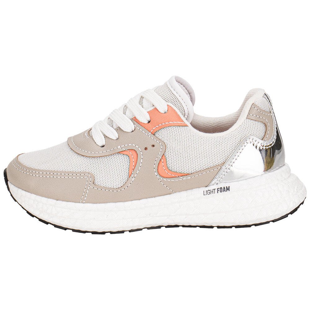 TÊNIS INFANTIL MOLEKINHA 2580110 Bege/Laranja 2