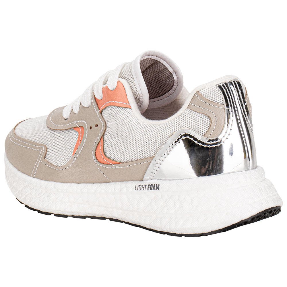 TÊNIS INFANTIL MOLEKINHA 2580110 Bege/Laranja 3