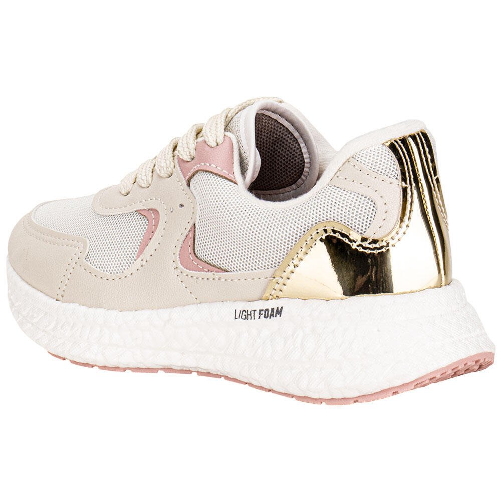 TÊNIS INFANTIL MOLEKINHA 2580110 Bege/Rosa 3
