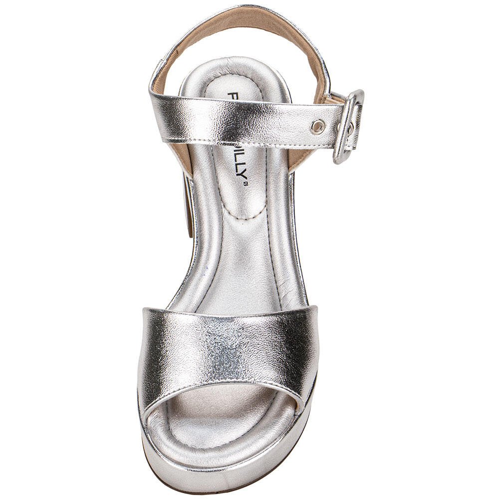 SANDÁLIA FEMININA MEIA PATA PICCADILLY 822011 Prata 5