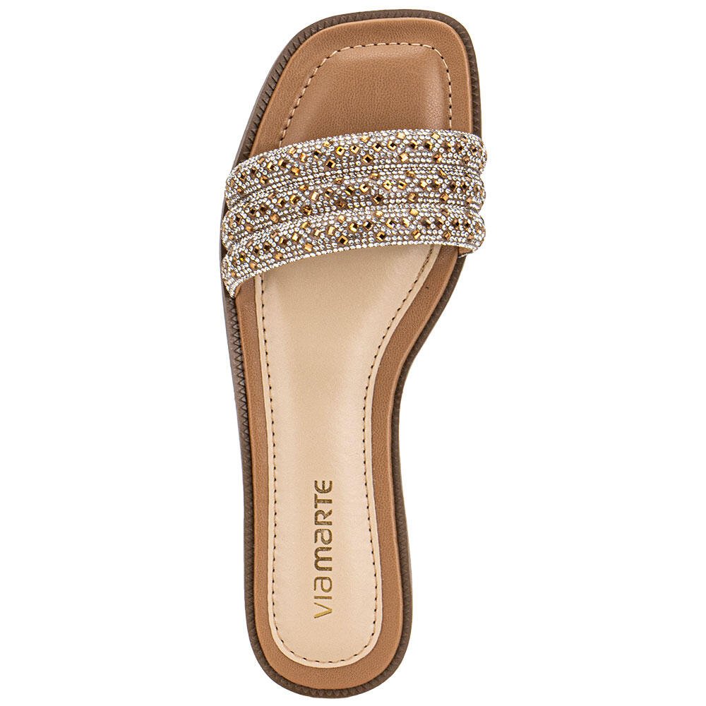 TAMANCO FEMININO FLAT VIA MARTE 291006 Bege 5