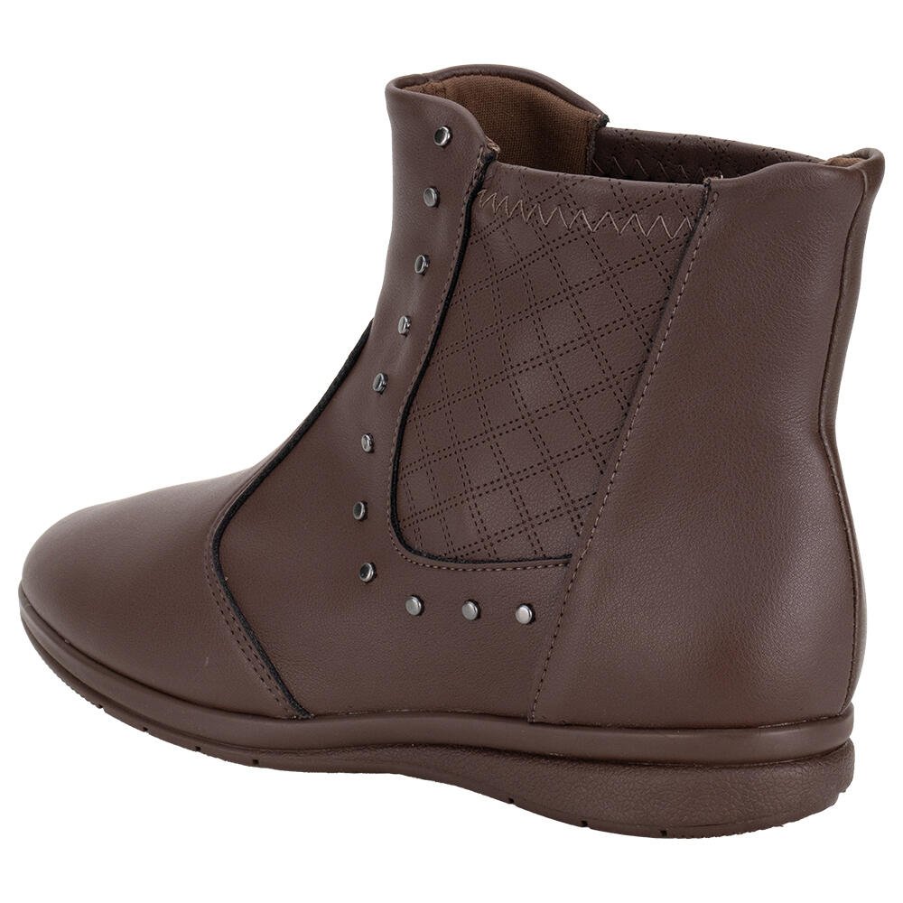 BOTA FEMININA CANO BAIXO PICCADILLY 261036 Marrom 3