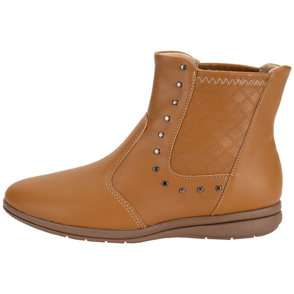 BOTA FEMININA CANO BAIXO PICCADILLY 261036 Caramelo 2