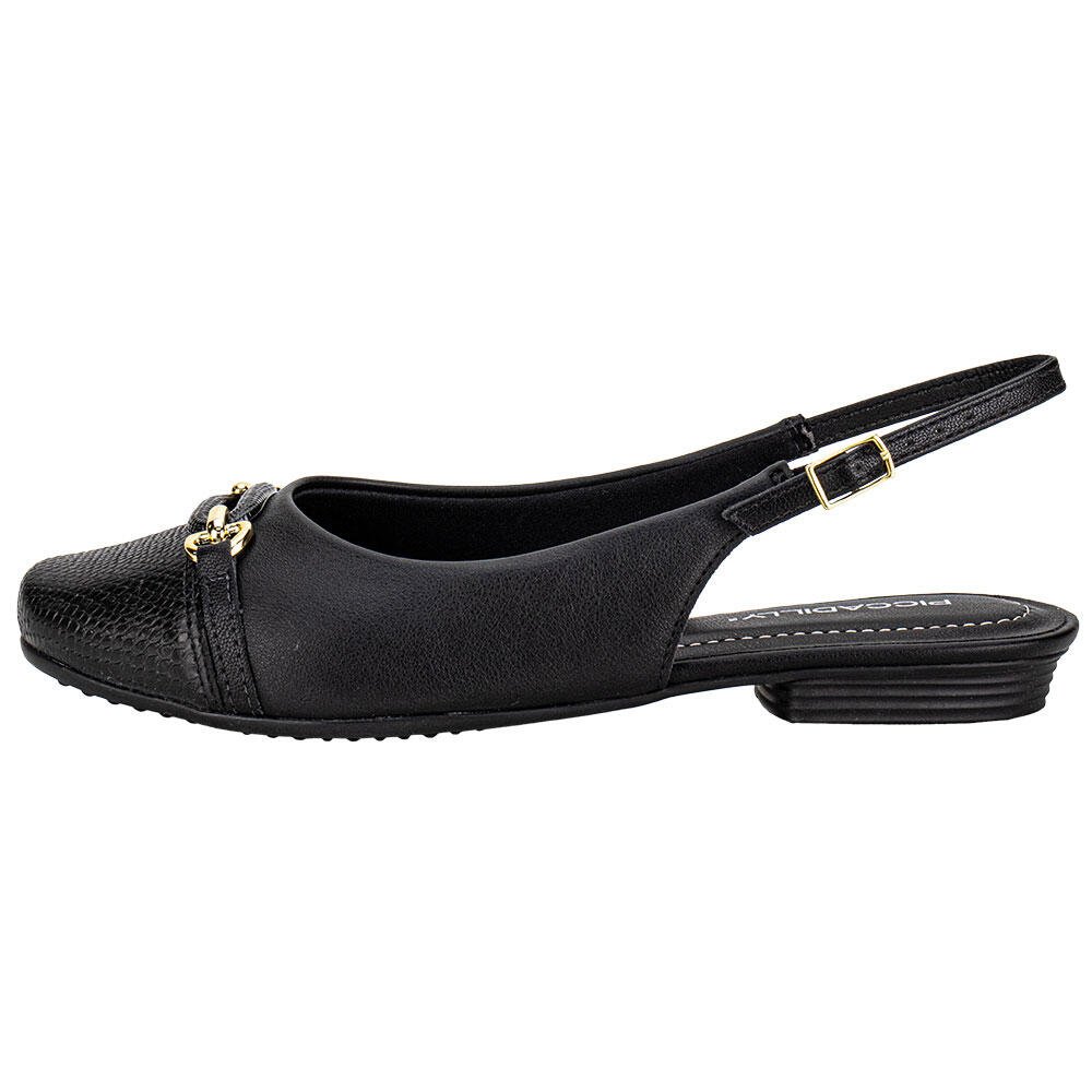 SAPATO FEMININO MULE PICCADILLY 250269 Preto 2
