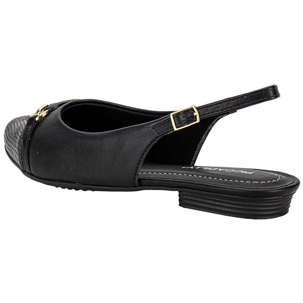 SAPATO FEMININO MULE PICCADILLY 250269 Preto 3
