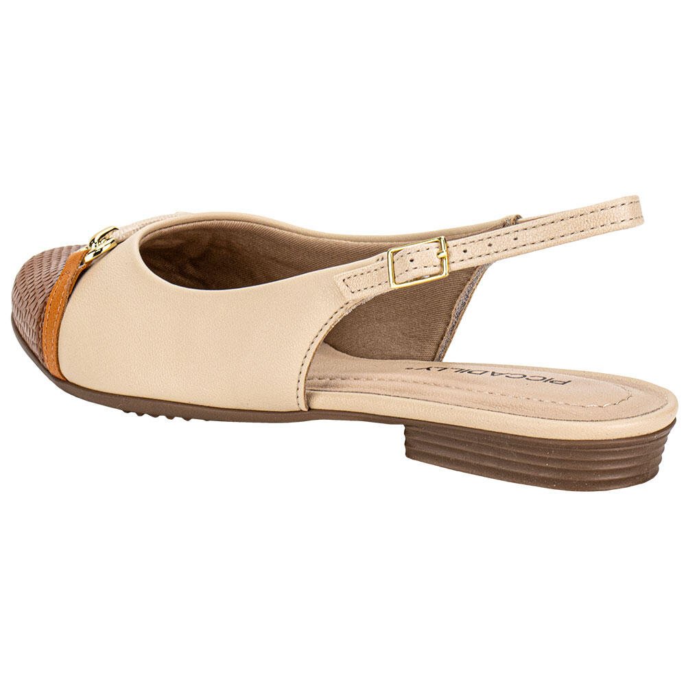 SAPATO FEMININO MULE PICCADILLY 250269 Bege 4