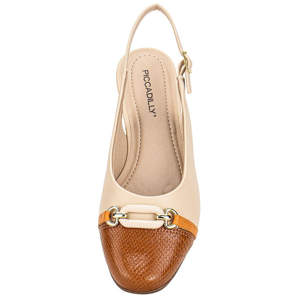 SAPATO FEMININO MULE PICCADILLY 250269 Bege 3