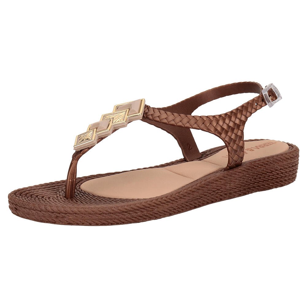 SANDÁLIA FEMININA FLAT TERRA & ÁGUA 211405