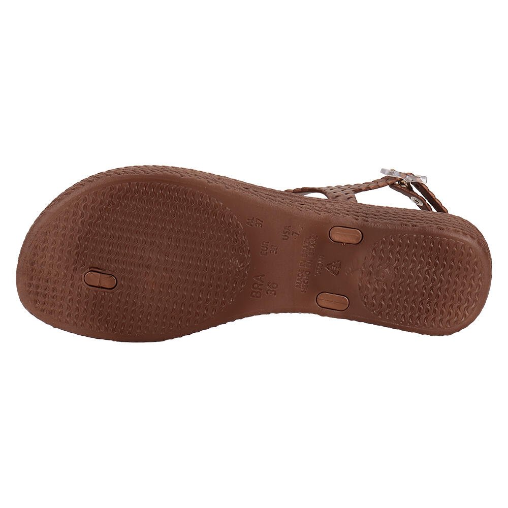 SANDÁLIA FEMININA FLAT TERRA & ÁGUA 211405 Café 4