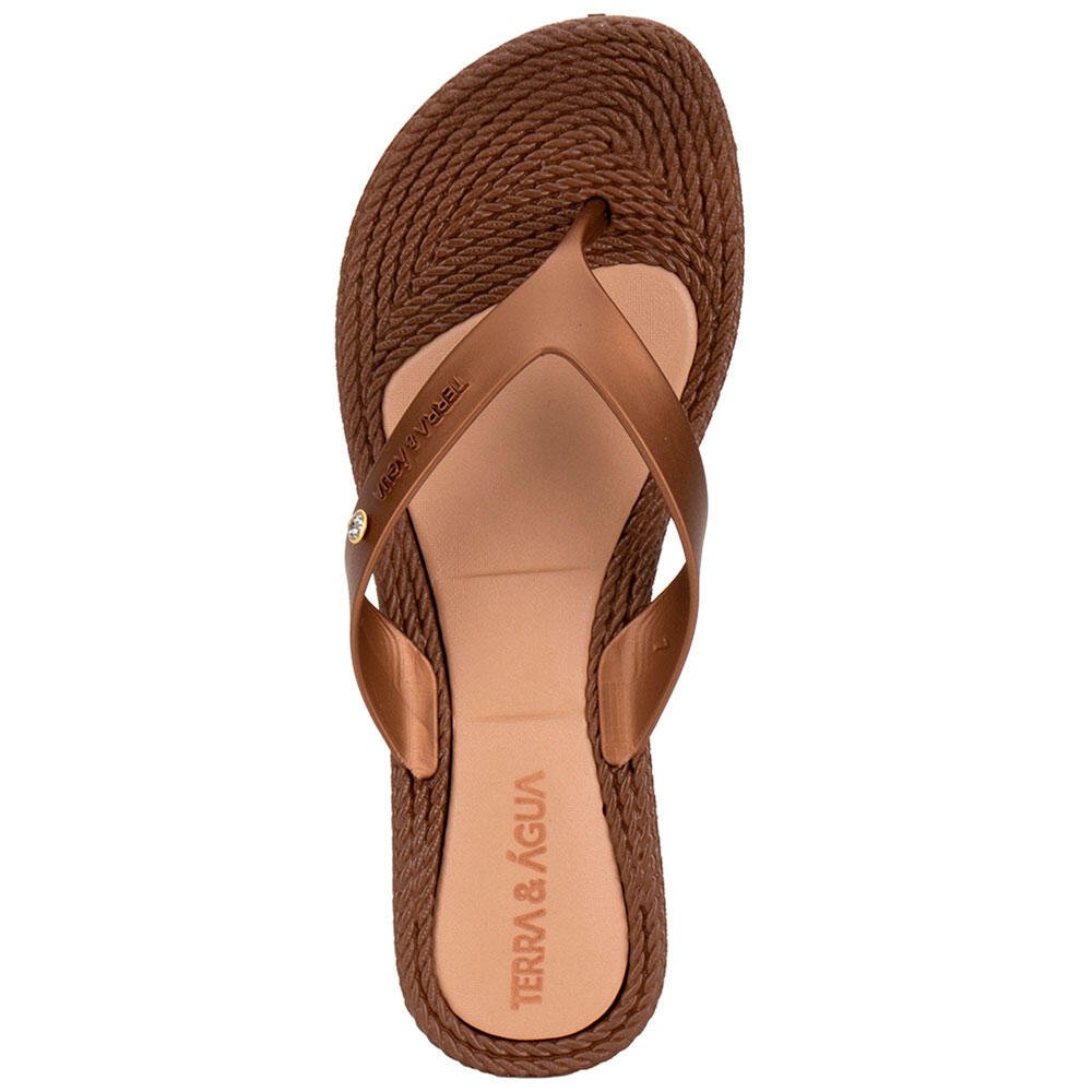 TAMANCO FEMININO FLAT TERRA & ÁGUA 210012 Bronze 5