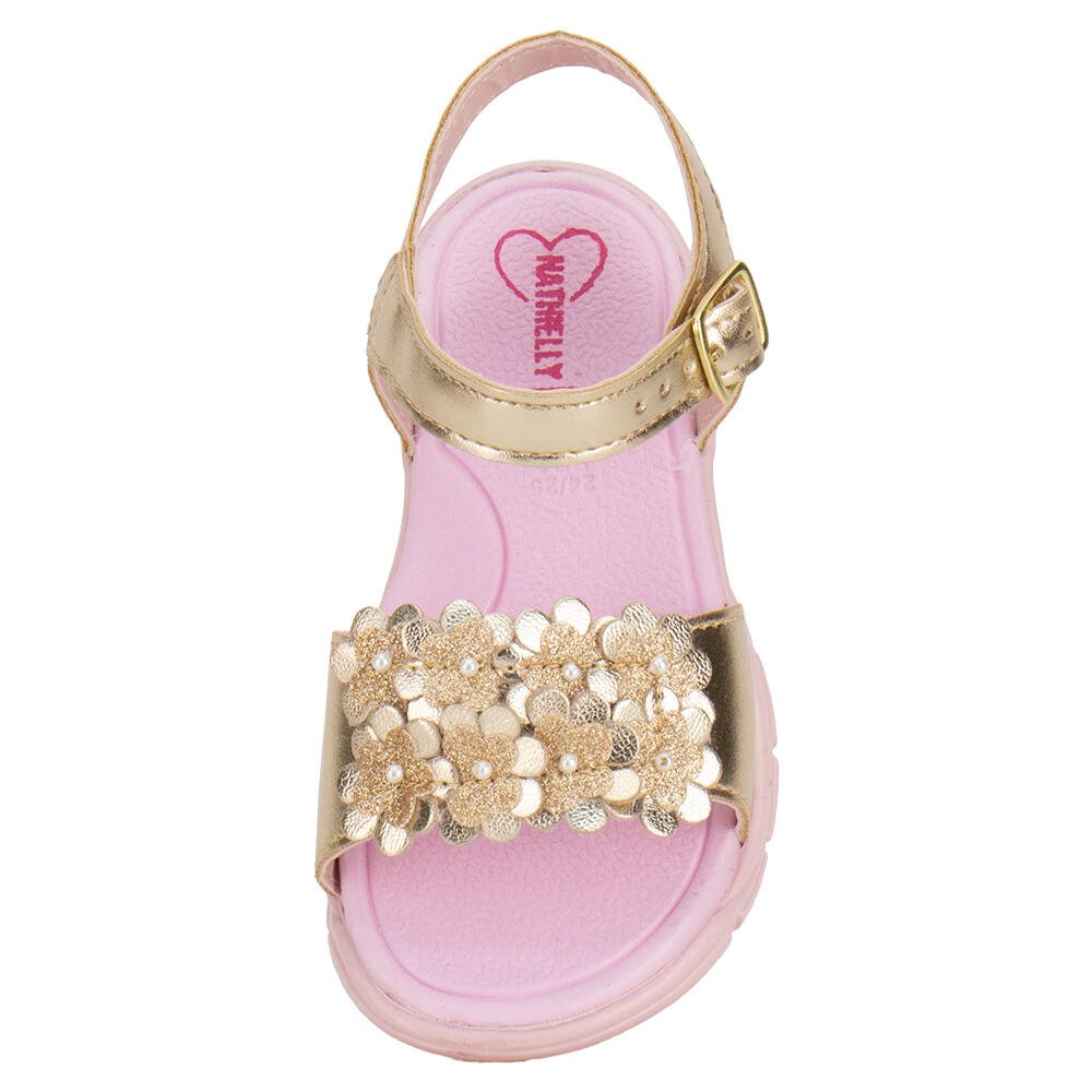 SANDÁLIA INFANTIL BABY NATHIELLY 0040051 Ouro 5