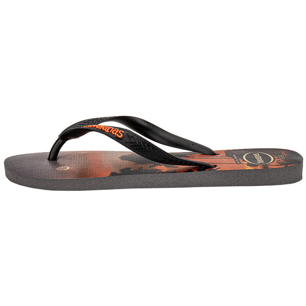 CHINELO MASCULINO TOP SURFER I HAVAIANAS 4149971 Preto/Laranja 3
