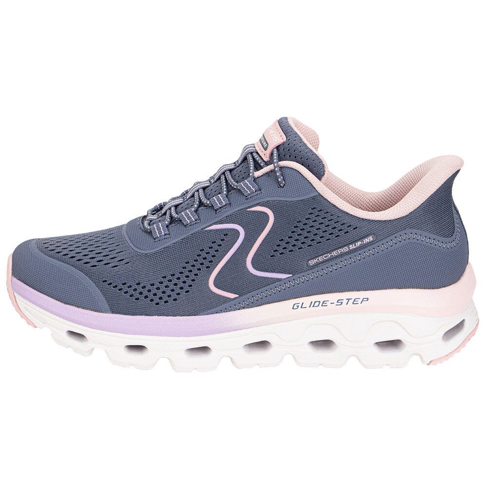 TÊNIS FEMININO GLIDE-STEP SOLE SKECHERS 1820272 Cinza/Rosa 2