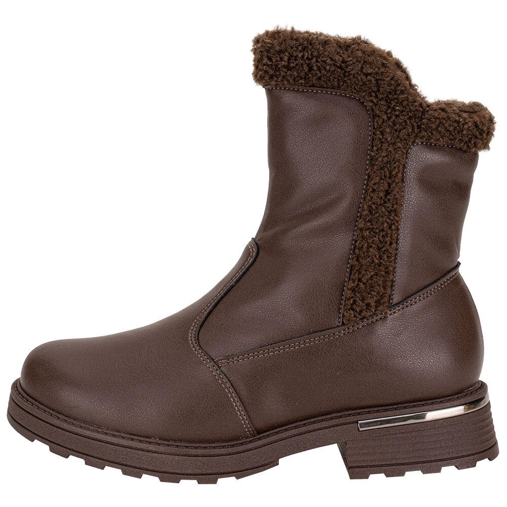 BOTA FEMININA CANO BAIXO PICCADILLY 735034 Café 2