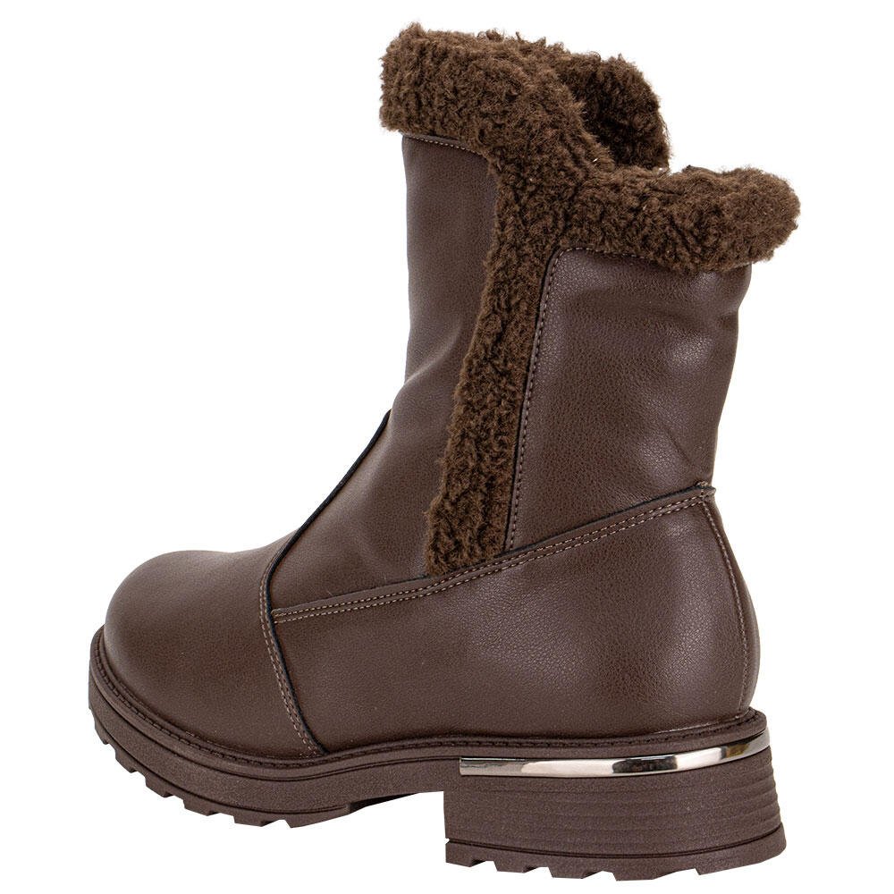 BOTA FEMININA CANO BAIXO PICCADILLY 735034 Café 3