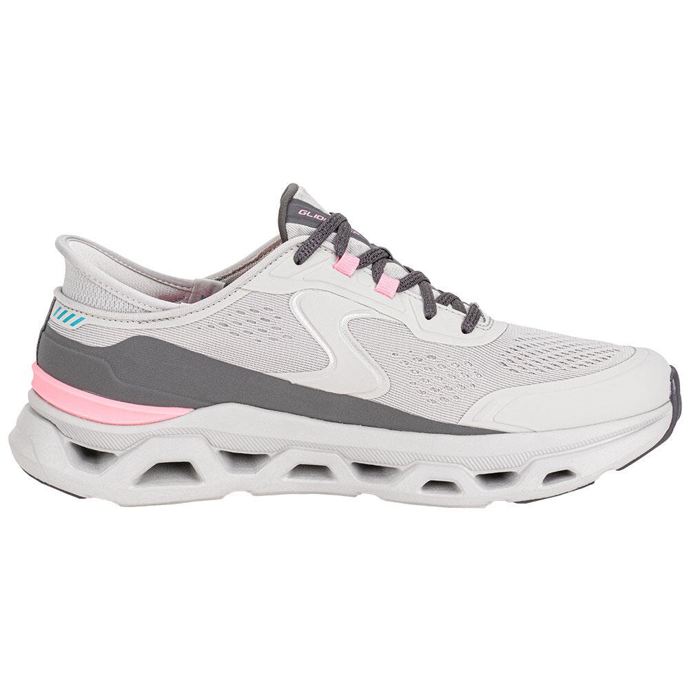 TÊNIS FEMININO GLIDE-STEP ATLUS SKECHERS 150510 Cinza/Rosa 5