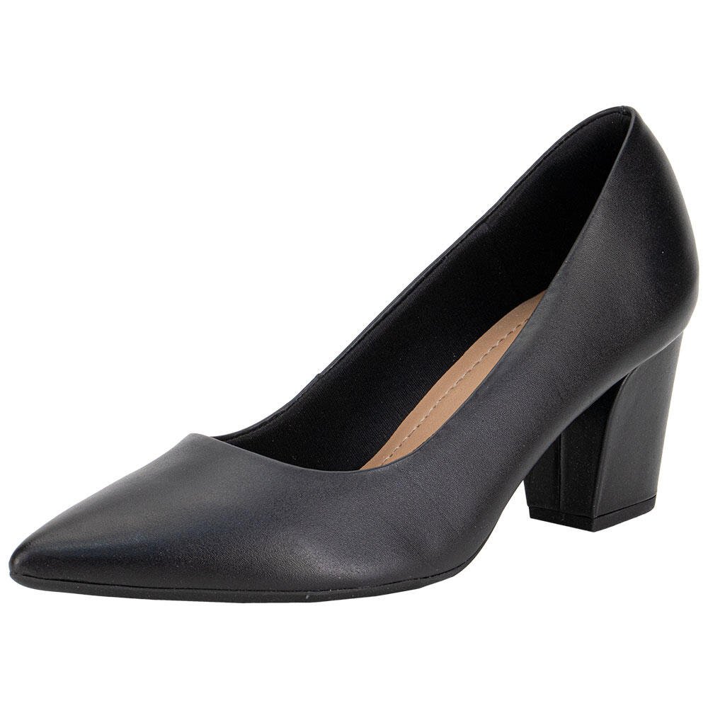 SAPATO FEMININO SALTO GROSSO USAFLEX Z7614002