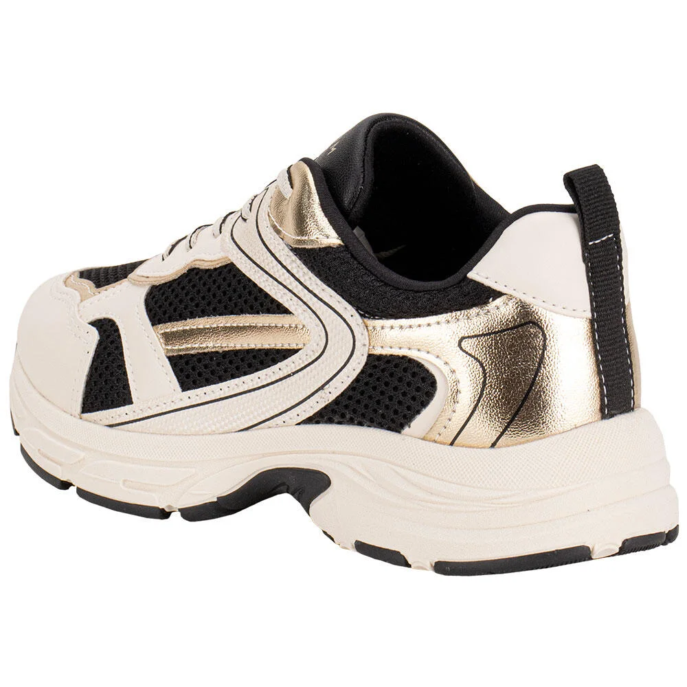 TÊNIS FEMININO CHUNKY RAMARIM 2590132 Bege/Preto 3