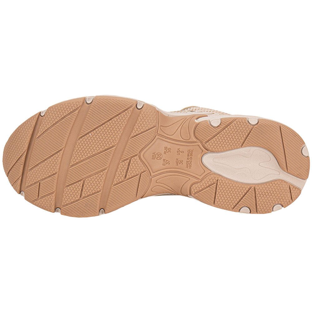 TÊNIS FEMININO CHUNKY RAMARIM 2590132 Bege/Ouro 4