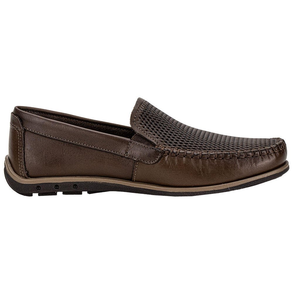 MOCASSIM MASCULINO PEGADA 141606 Café 5