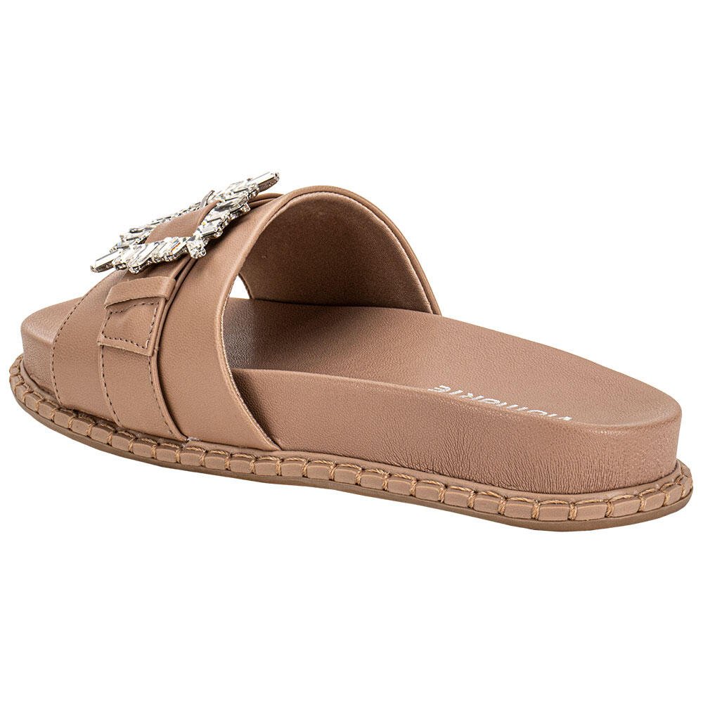 TAMANCO FEMININO FLAT VIA MARTE 315005 Bege 3