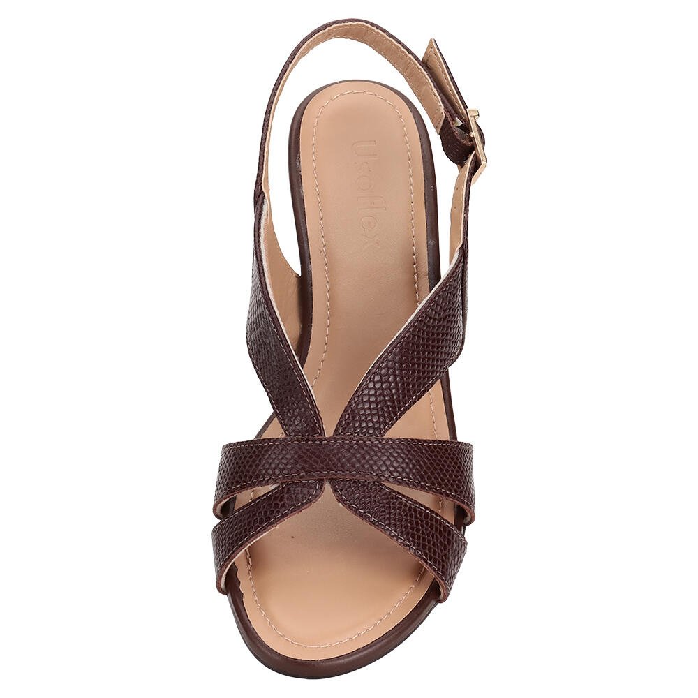 SANDÁLIA FEMININA SALTO GROSSO USAFLEX AN14003 Pinhão 2