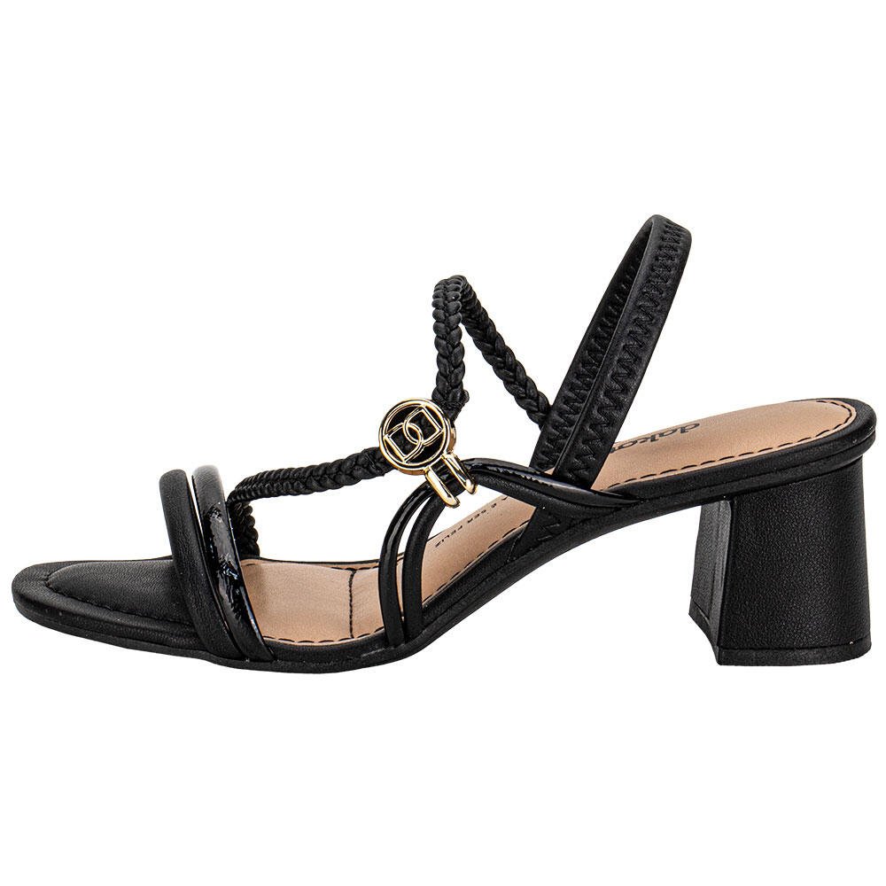 SANDÁLIA FEMININA SALTO GROSSO DAKOTA Y9371 Preto 2
