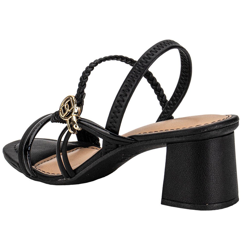 SANDÁLIA FEMININA SALTO GROSSO DAKOTA Y9371 Preto 3