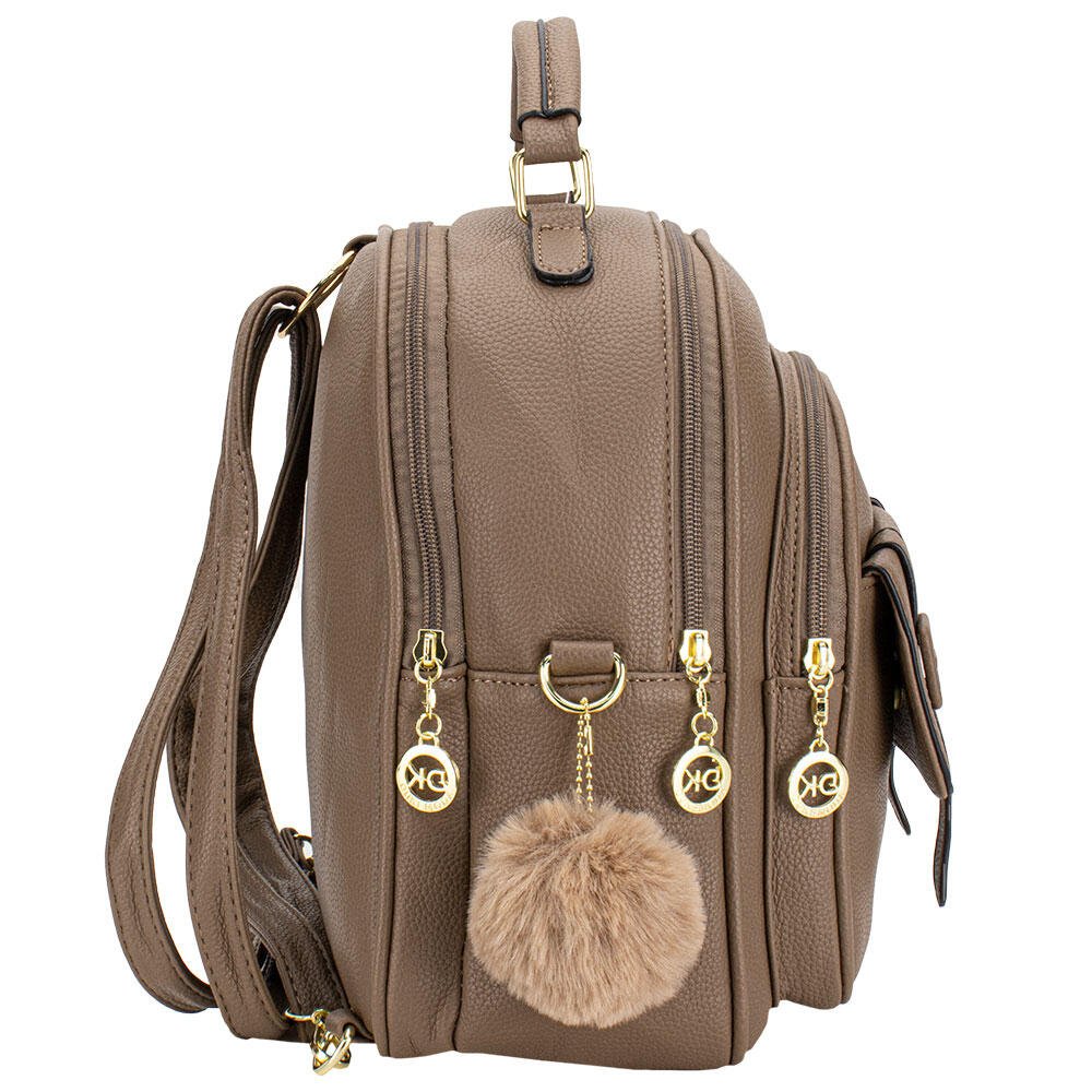 MOCHILA FEMININA H.E GH535 Taupe 3