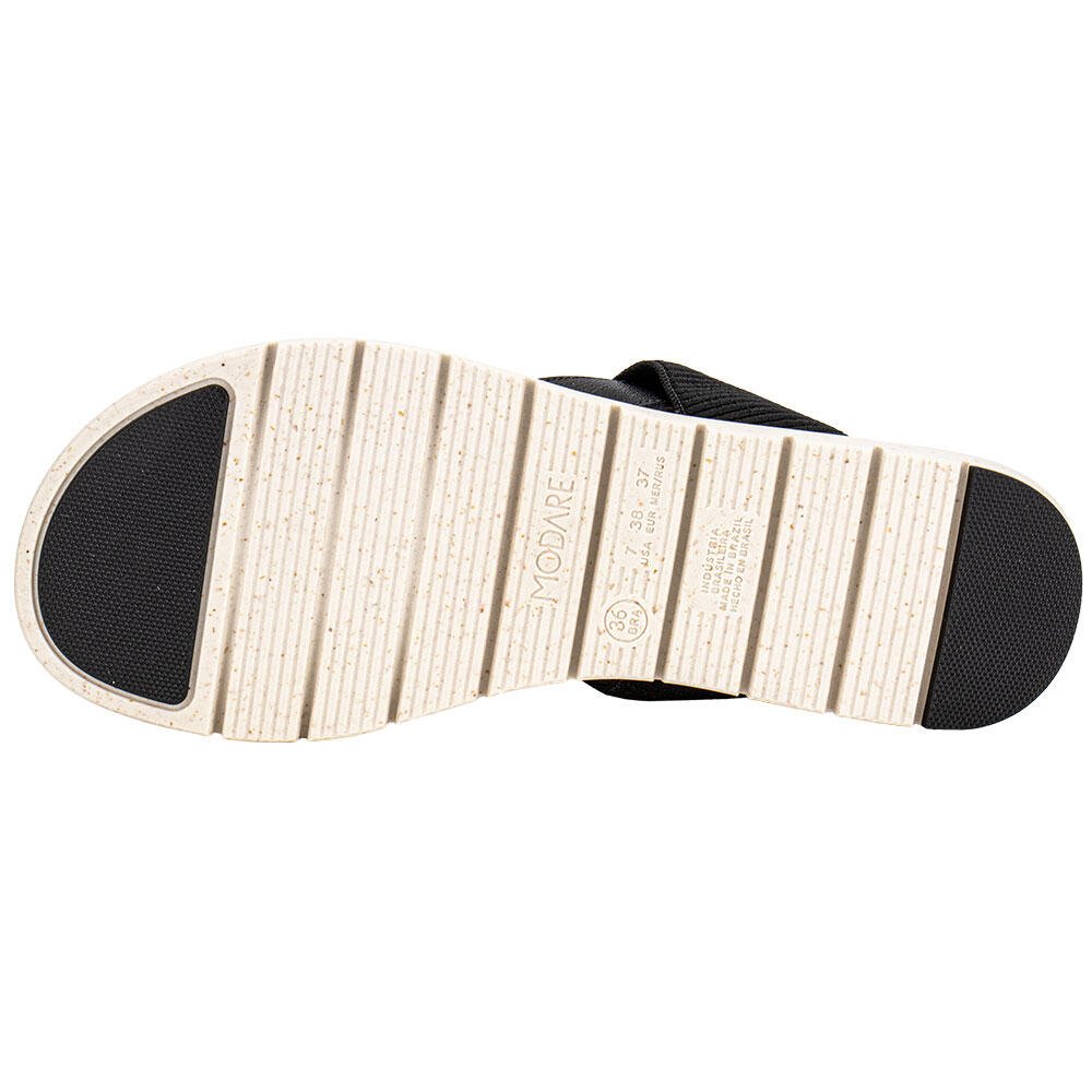 SANDÁLIA FEMININA FLAT MODARE 7162226 Preto 4