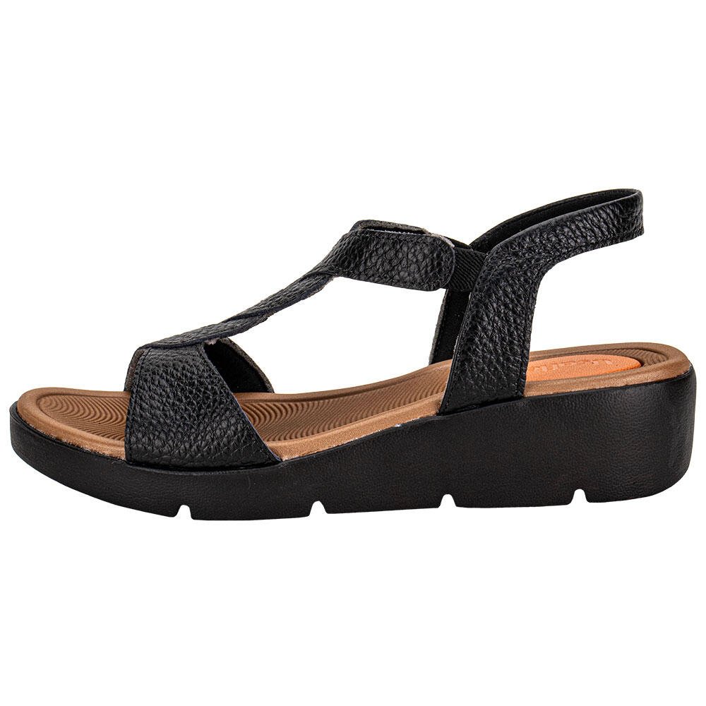 SANDÁLIA FEMININA ANABELA USAFLEX AL43013 Preto 2