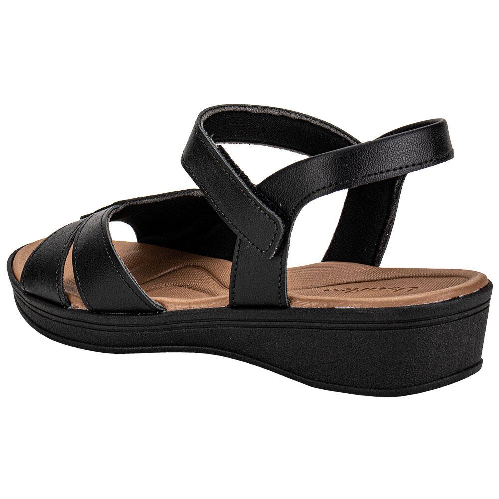 SANDÁLIA FEMININA ANABELA USAFLEX UD04011 Preto 3