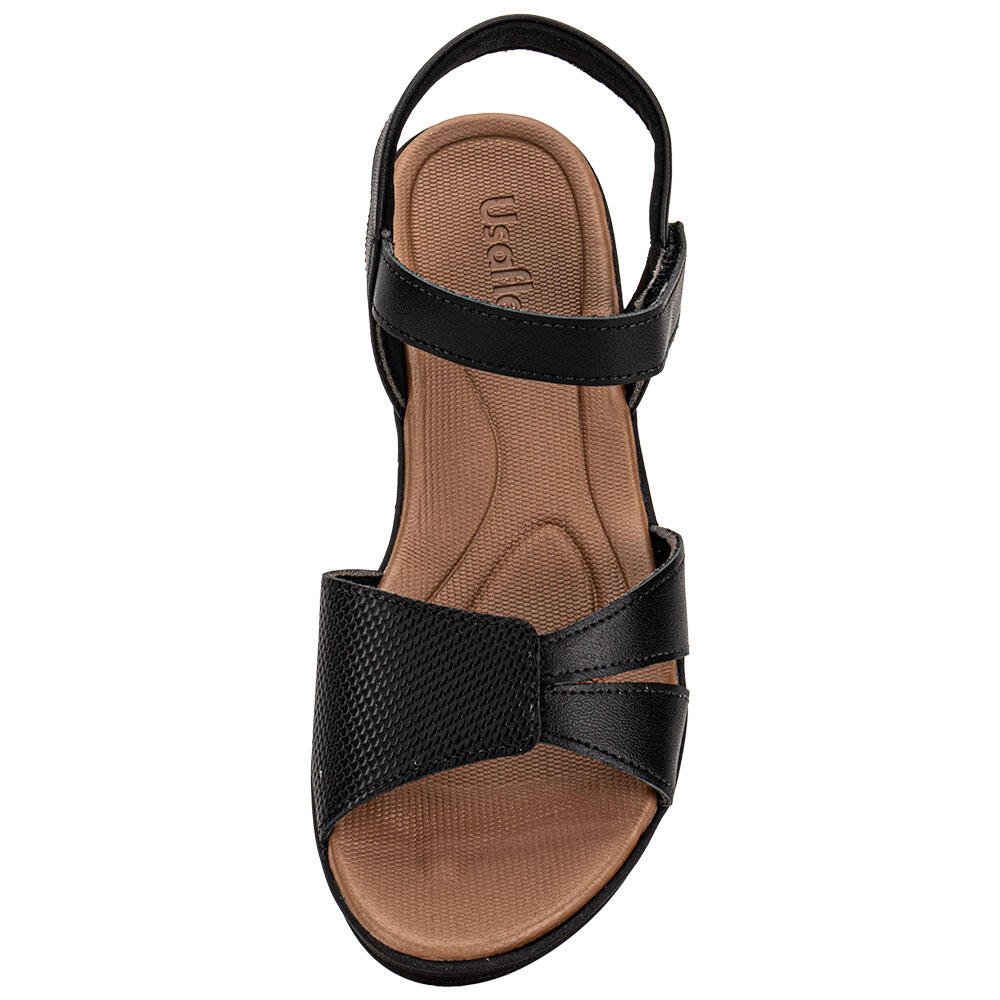 SANDÁLIA FEMININA ANABELA USAFLEX UD04011 Preto 5