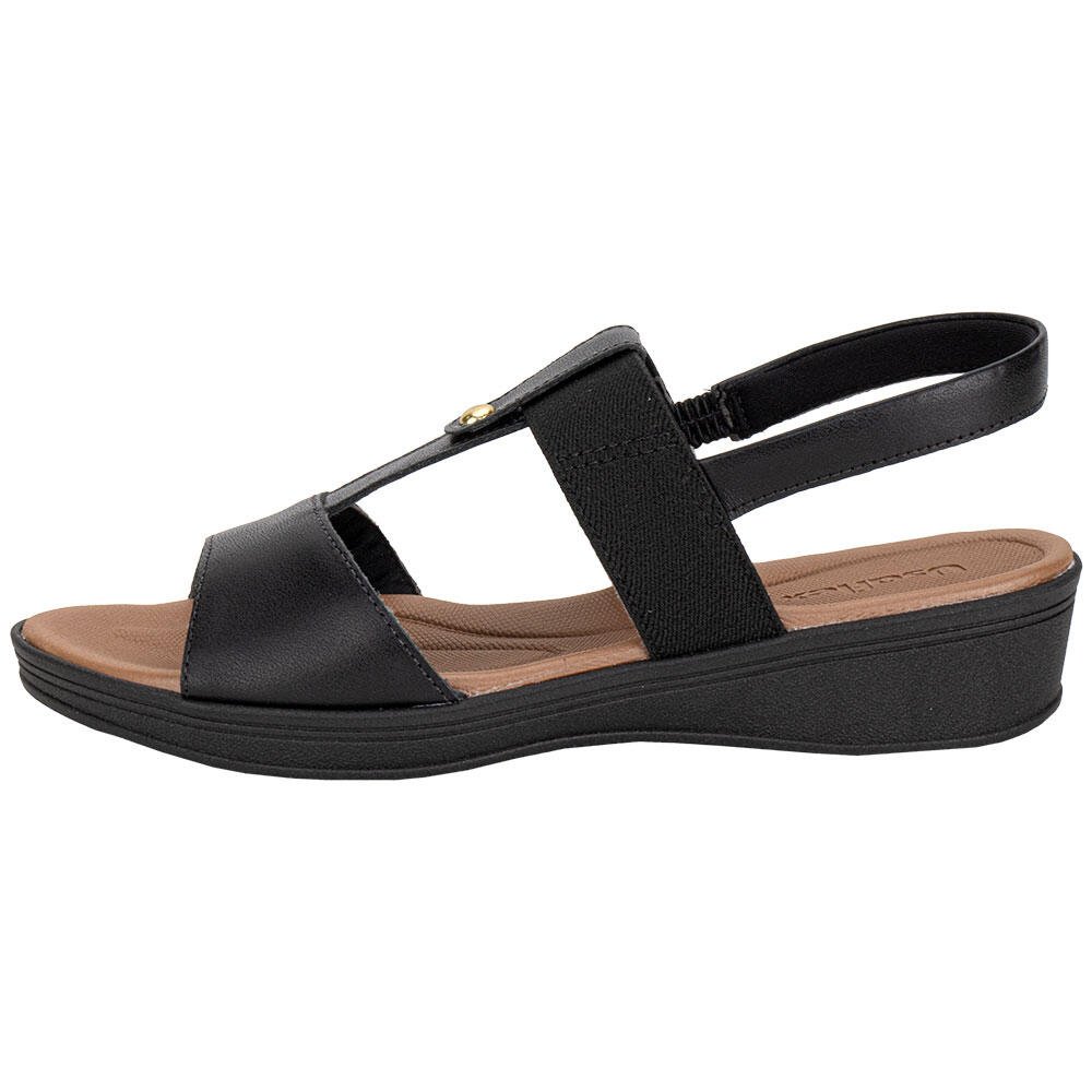 SANDÁLIA FEMININA ANABELA USAFLEX UD04008 Preto 2