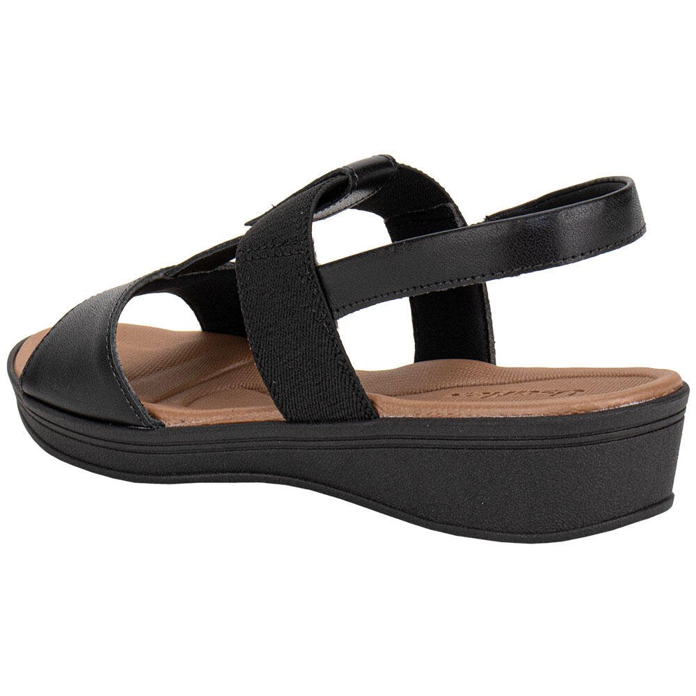 SANDÁLIA FEMININA ANABELA USAFLEX UD04008 Preto 3