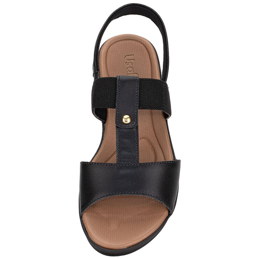 SANDÁLIA FEMININA ANABELA USAFLEX UD04008 Preto 5