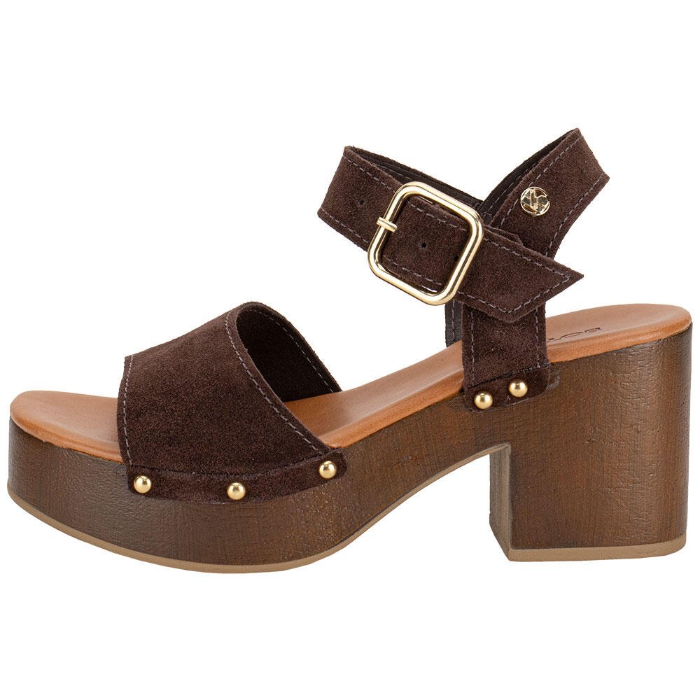 SANDÁLIA FEMININA MEIA PATA BOTTERO 370502 Café 2