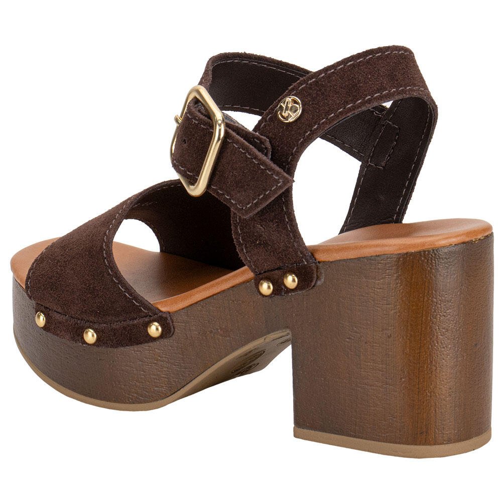 SANDÁLIA FEMININA MEIA PATA BOTTERO 370502 Café 3