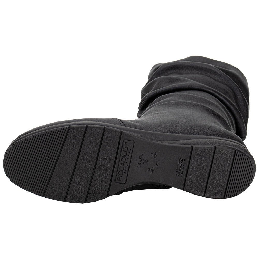 BOTA FEMININA CANO MÉDIO PICCADILLY 261026 Preto 4