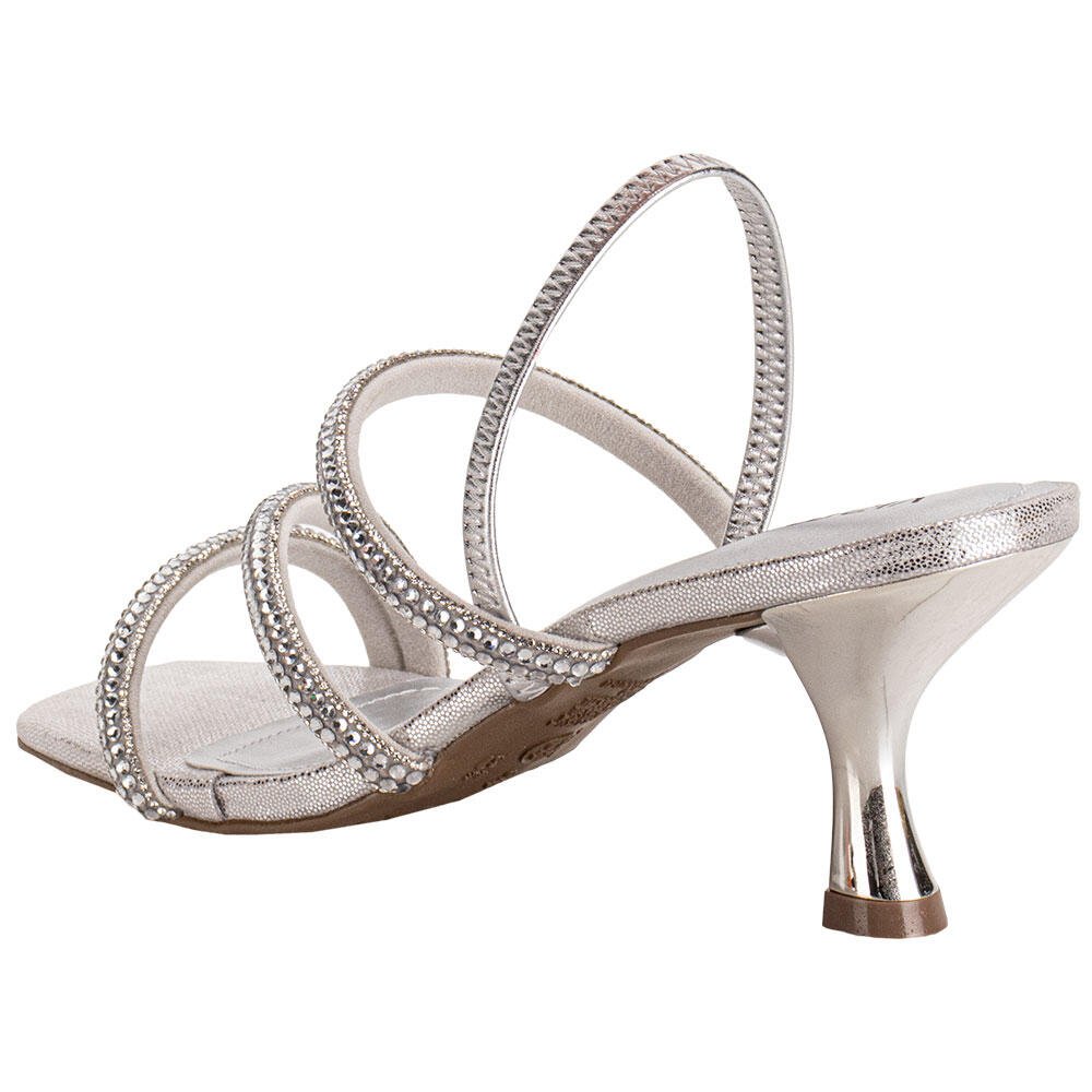 SANDÁLIA FEMININA SALTO TAÇA VIA MARTE 177045 Prata 3