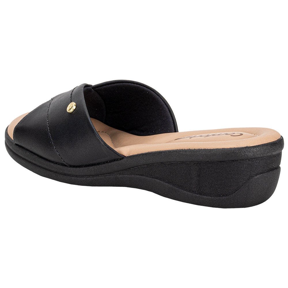 TAMANCO FEMININO ANABELA COMFORTFLEX 2588402 Preto 3