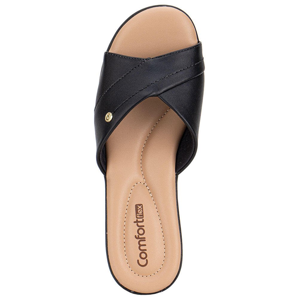 TAMANCO FEMININO ANABELA COMFORTFLEX 2588402 Preto 5