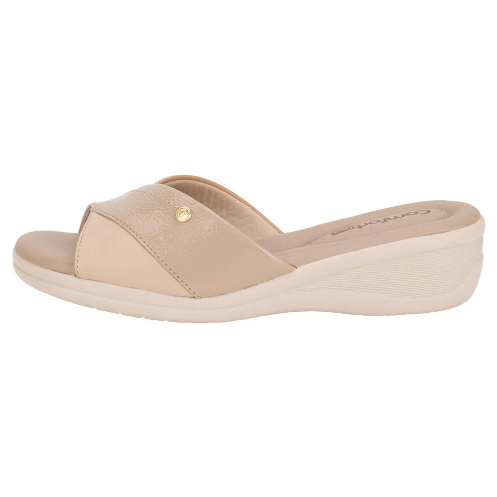 TAMANCO FEMININO ANABELA COMFORTFLEX 2588402 Bege 2
