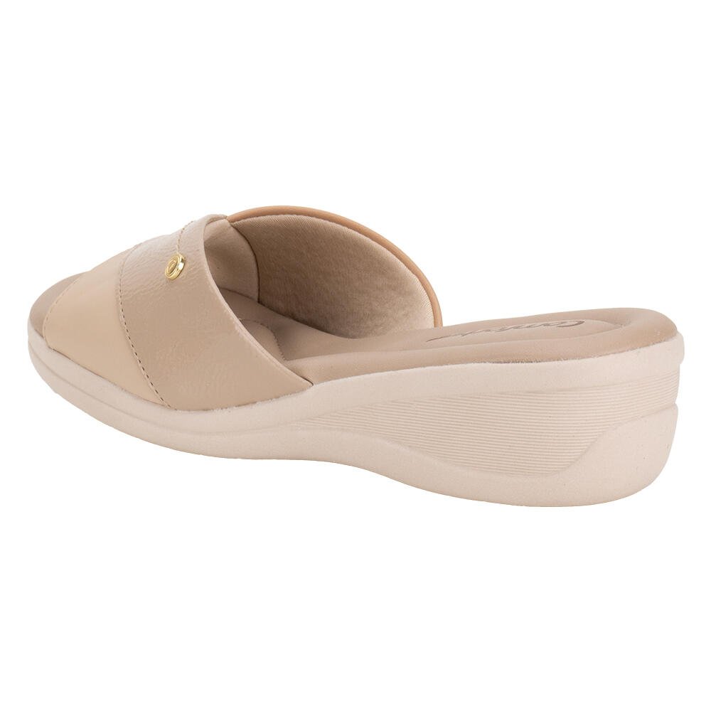 TAMANCO FEMININO ANABELA COMFORTFLEX 2588402 Bege 3