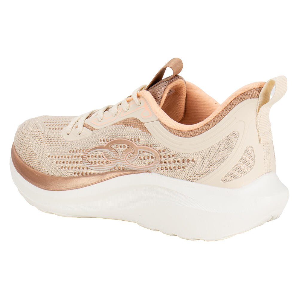 TÊNIS FEMININO PASSO OLYMPIKUS 43242437 Bege/Laranja 3