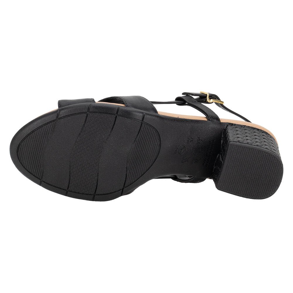 SANDÁLIA FEMININA SALTO GROSSO COMFORTFLEX 2557408 Preto 4