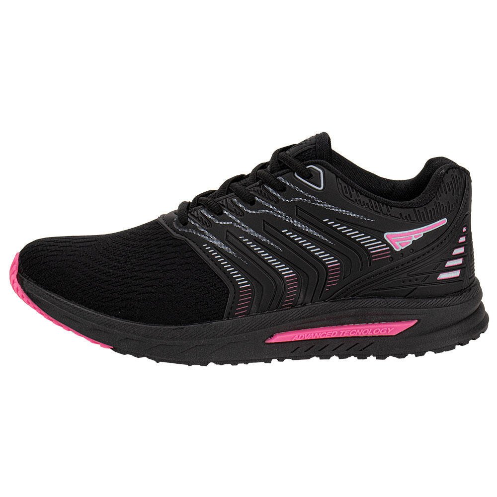 TÊNIS FEMININO ZEUZ 97RX-A Preto/Rosa 2