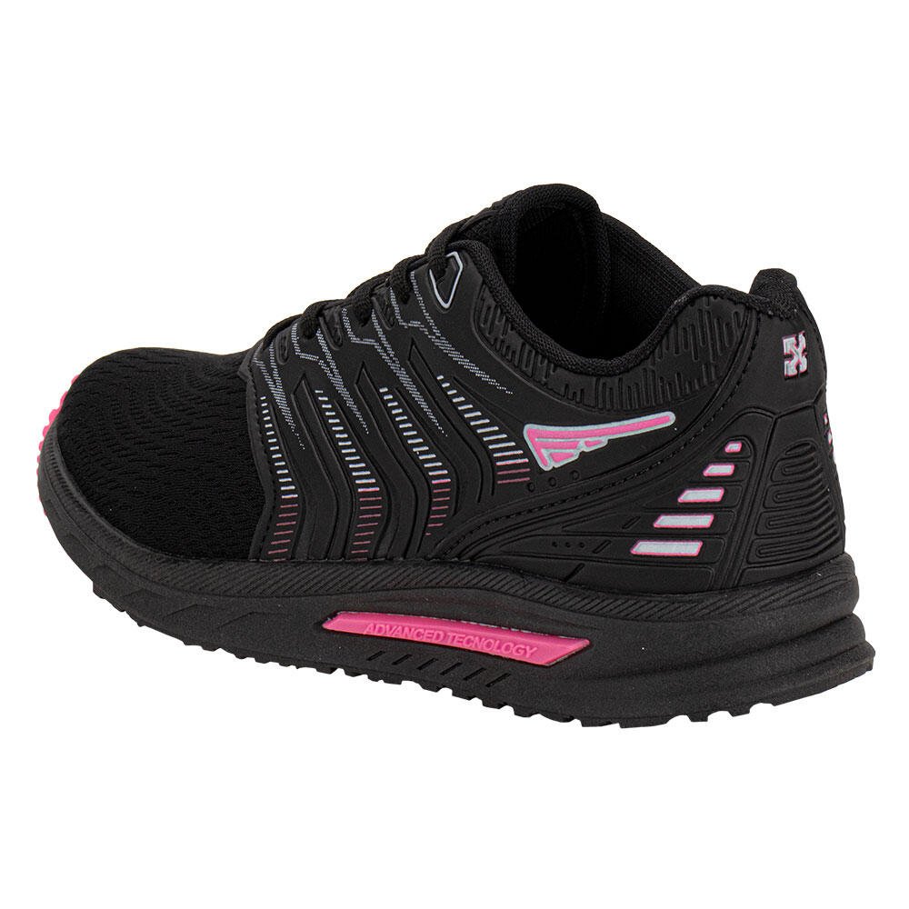 TÊNIS FEMININO ZEUZ 97RX-A Preto/Rosa 3